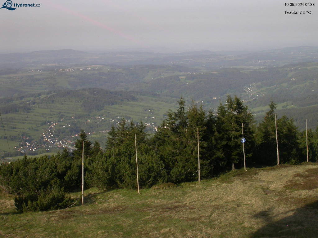 Webcam Lysá hora - jih - 1323 m n. m.
